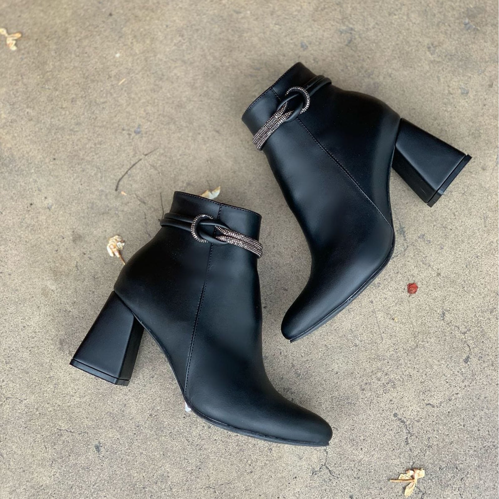 BOTIN MUJER HERMOSA TACO 7 2086L-65 COLOR NEGRO - 3