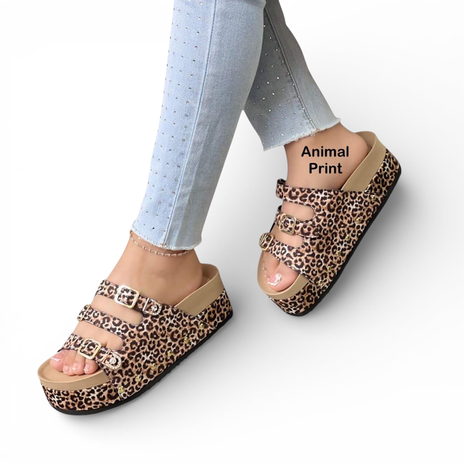 SANDALIA SUECO MUJER PLATAFORMA #5 1299-55 COLOR MULTICOLOR - 2