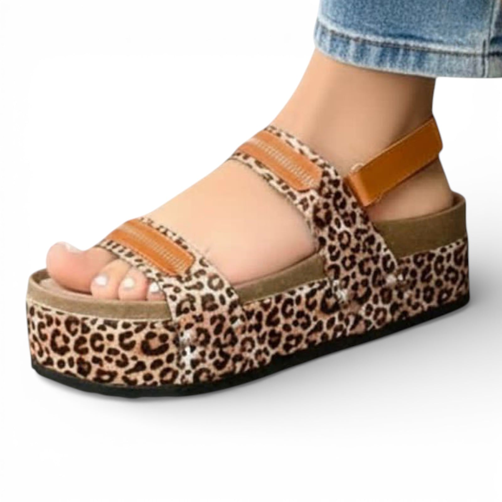 SANDALIA PLATAFORMA CIERRE 1062L-50 COLOR PRINT - 1