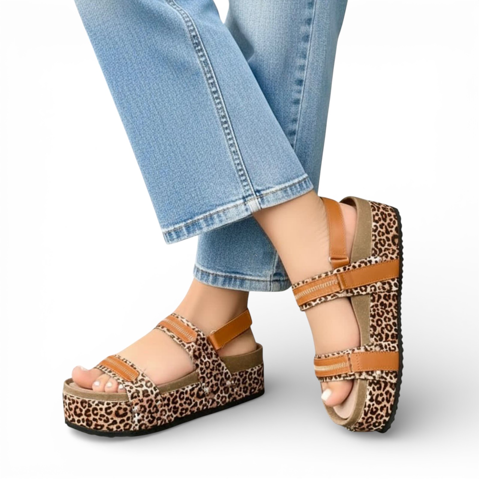 SANDALIA PLATAFORMA CIERRE 1062L-50 COLOR PRINT - 2