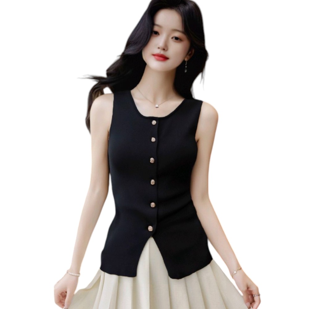 CHALECO MUJER 463G-20 ZHARA HILO COLOR NEGRO - 2