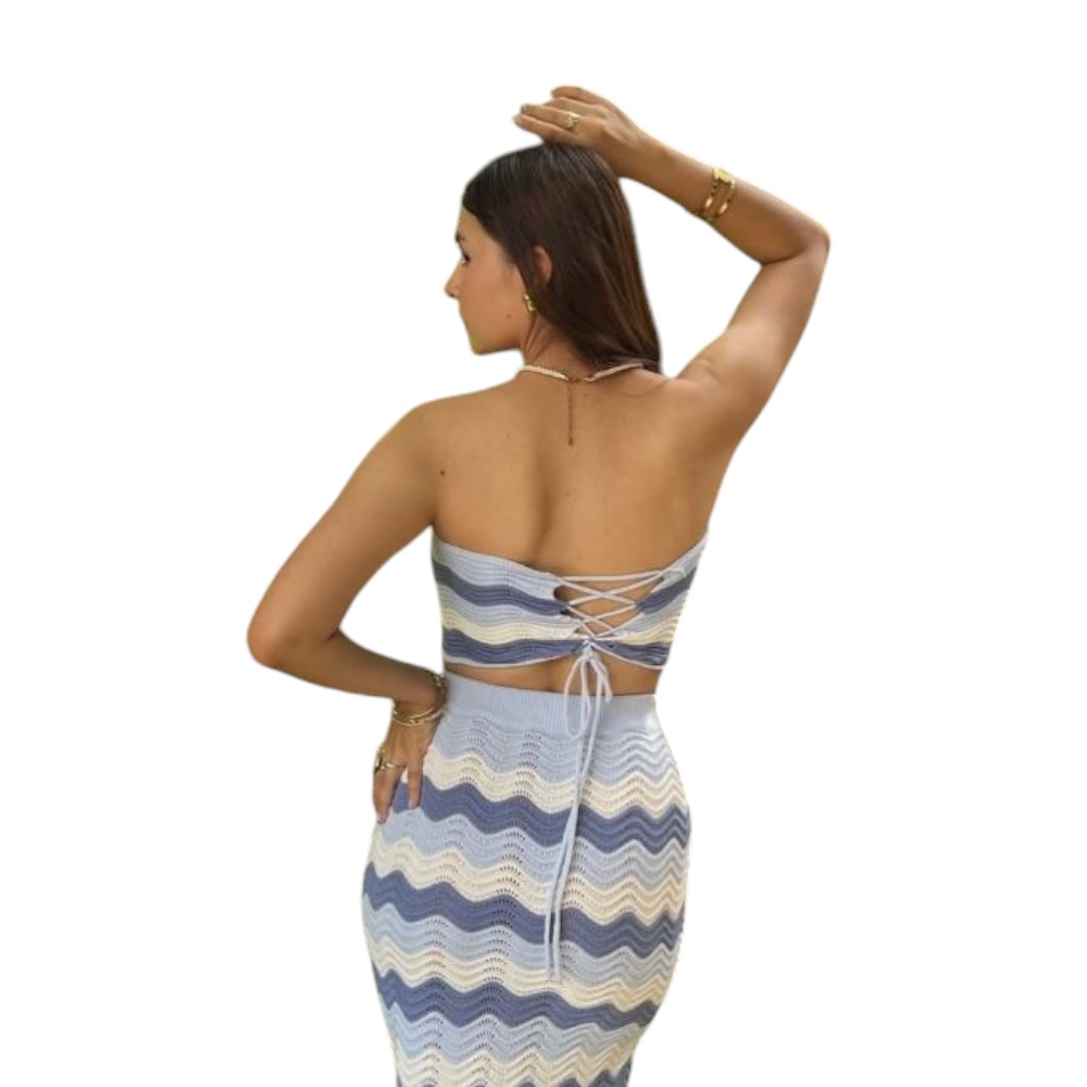 CONJUNTO ARUBA GREI 362G INT4-35 HILO TACTO ALGODON COLOR CELESTE - 3
