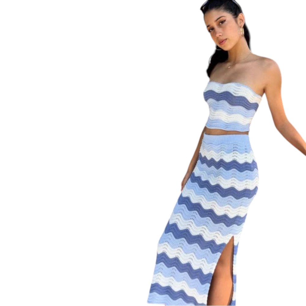 CONJUNTO ARUBA GREI 362G INT4-35 HILO TACTO ALGODON COLOR CELESTE - 4