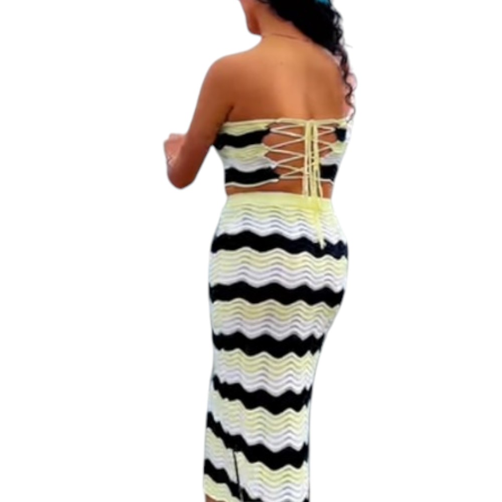 CONJUNTO ARUBA GREI 362G INT4-35 HILO TACTO ALGODON COLOR AMARILLO - 2