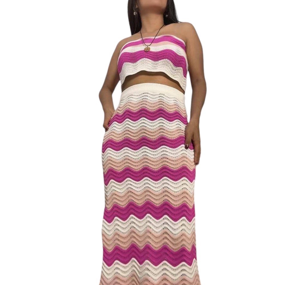 CONJUNTO ARUBA GREI 362G INT4-35 HILO TACTO ALGODON COLOR FUCSIA - 3