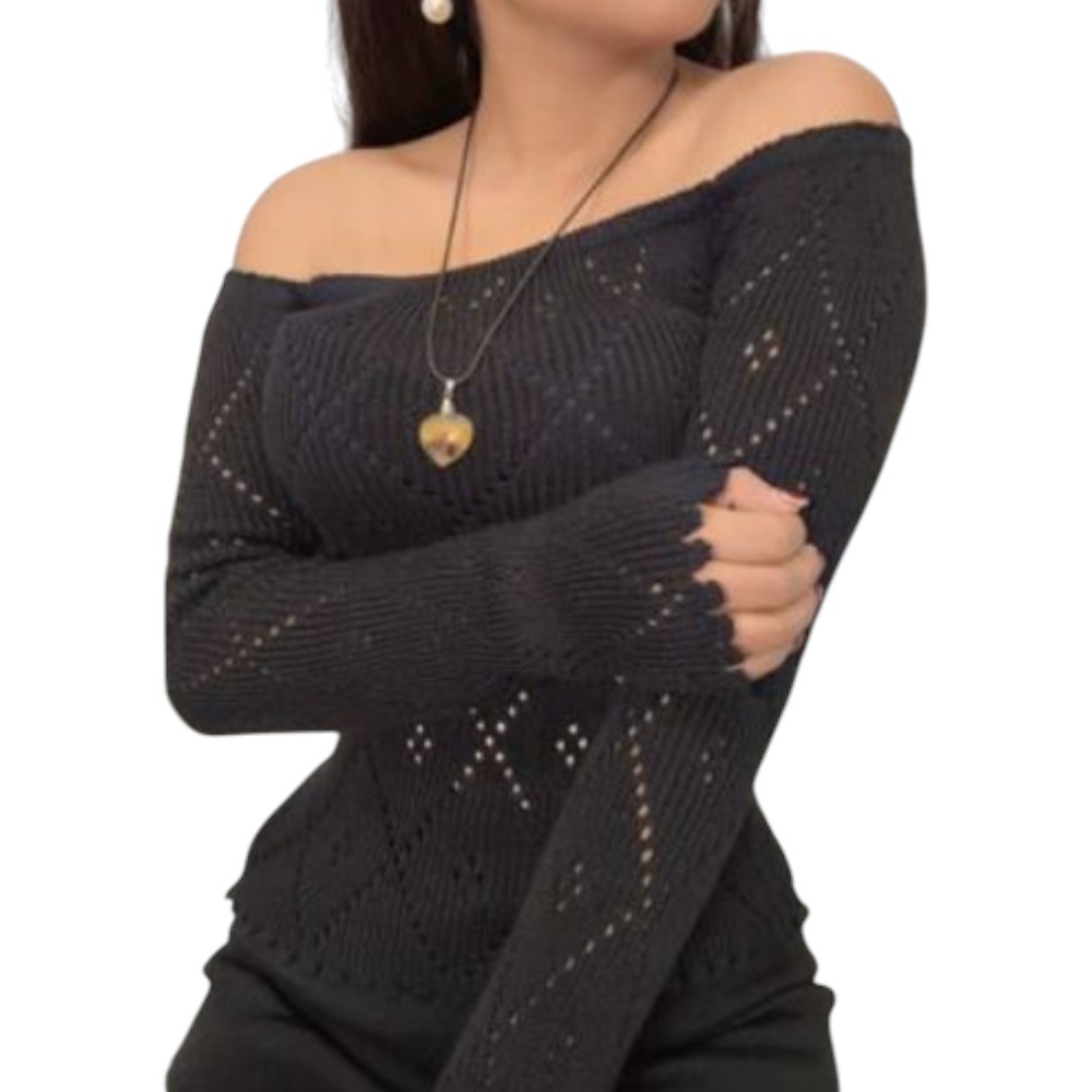 RUMBERA MUJER COCO HILO TACTO 043G GAB-21 COLOR NEGRO - 1