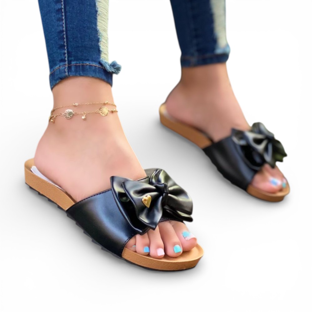 SANDALIA MUJER LAZO ECOSHO 2086L-35 COLOR NEGRO - 2