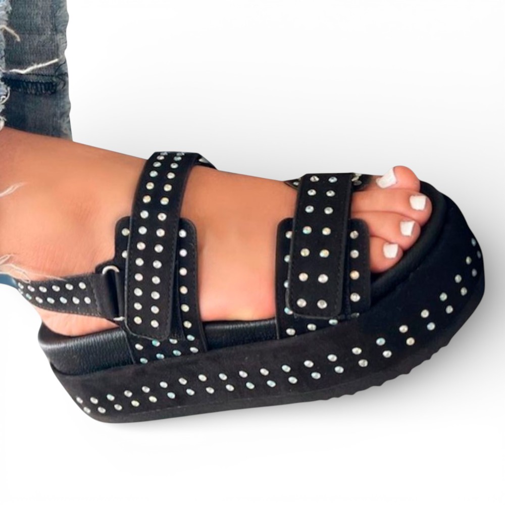 SANDALIA MUJER ALTO X5 PEGA 2086L-50 COLOR NEGRO - 1