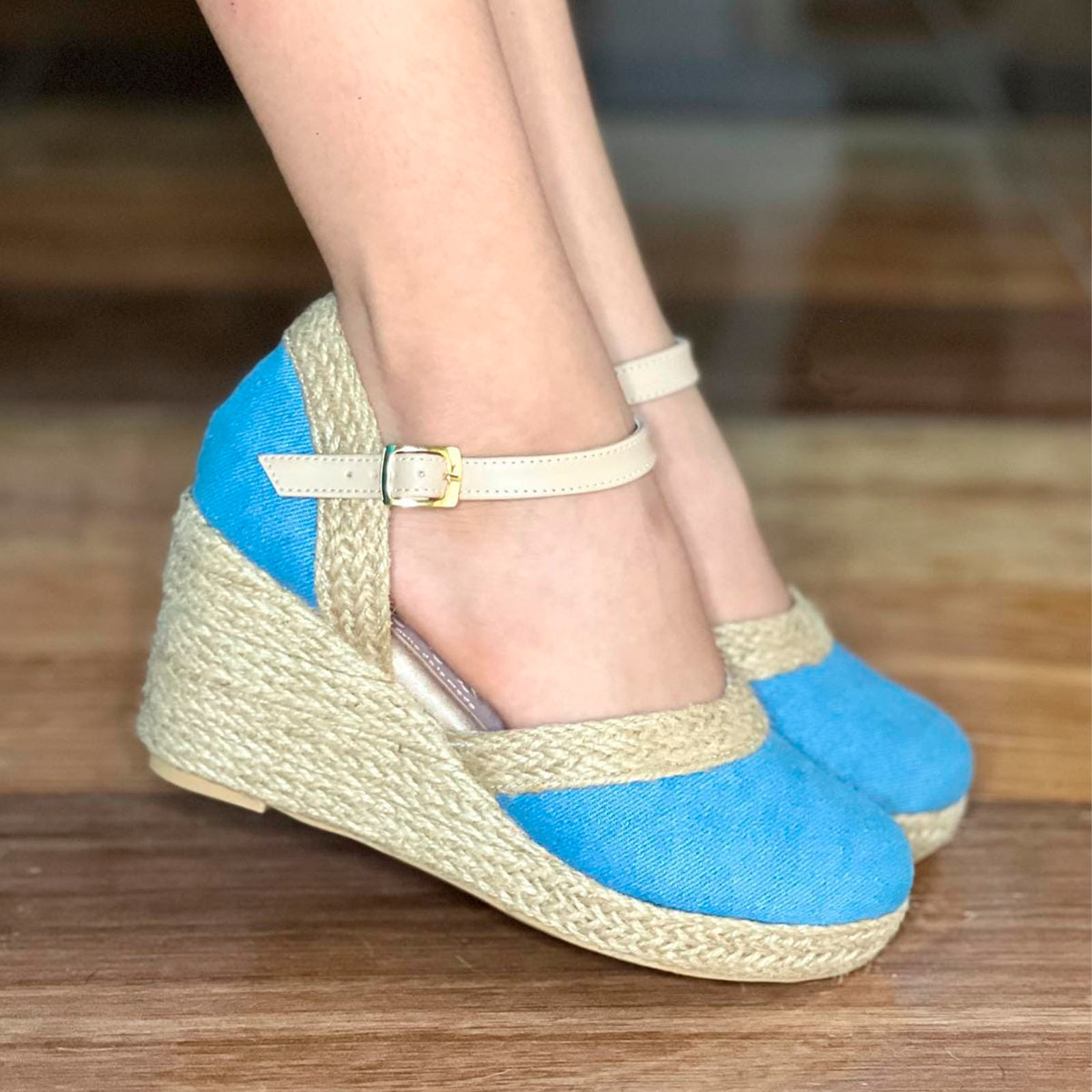 SANDALIA MUJER 2086L-65 TIJERAS TACO X5 COLOR CHOCOLATE - 4