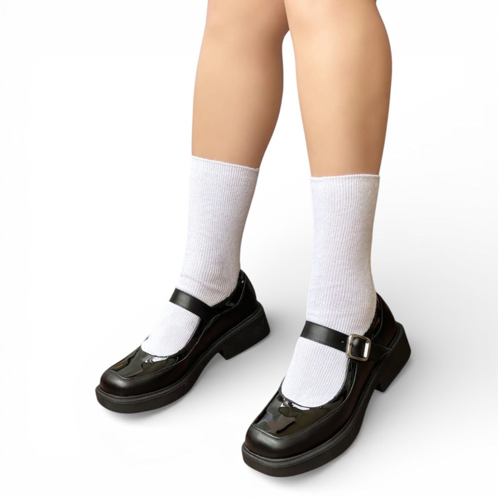 ZAPATO NIÑA ESCOLAR CONFORD TACO 3 12995C-55 COLOR NEGRO - 1