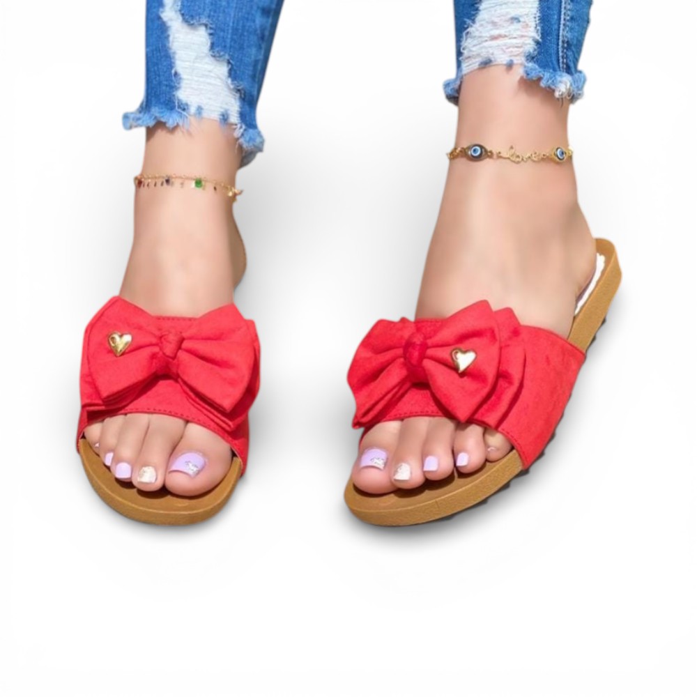 SANDALIA MUJER LAZO ECOSHO 2086L-35 COLOR ROJO - 2