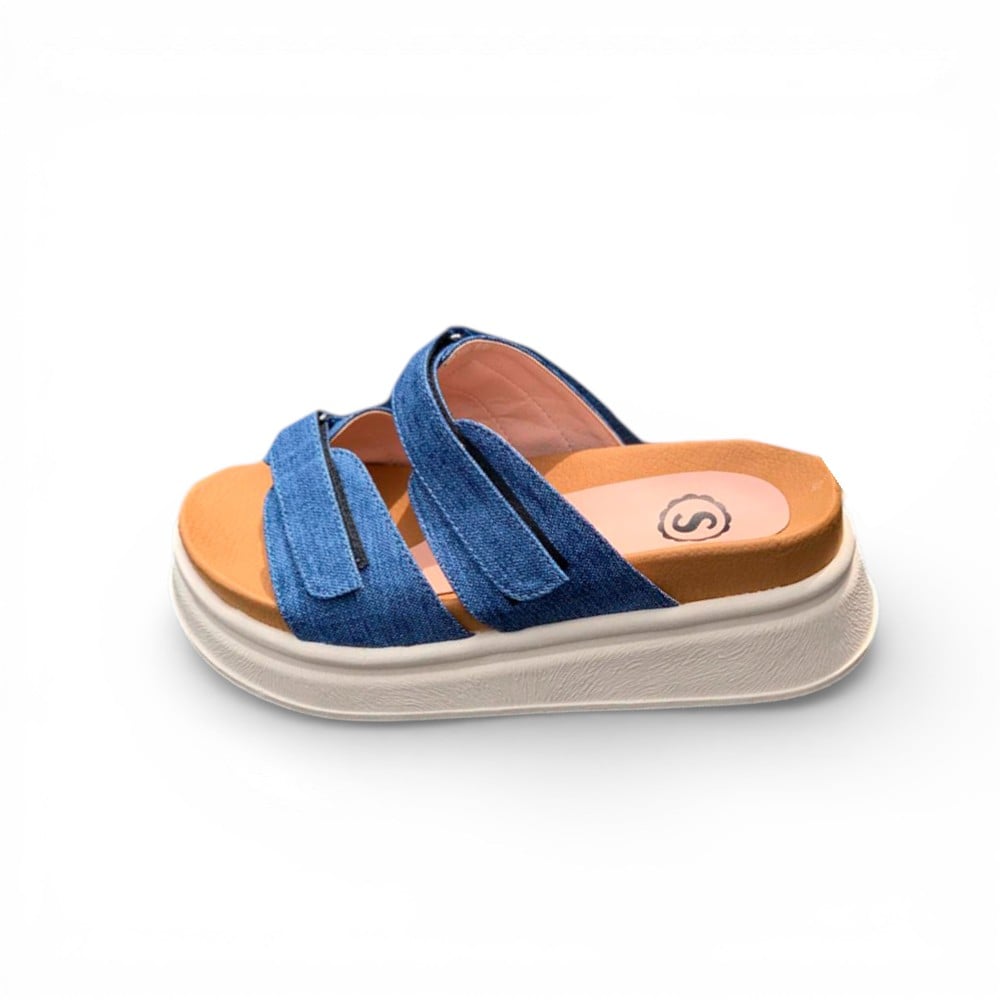 SANDALIA MUJER SUECO 2086L-48 ALTO X5 COLOR CELESTE - 1