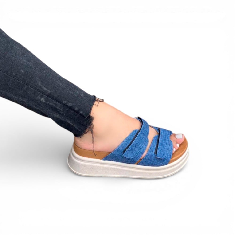 SANDALIA MUJER SUECO 2086L-48 ALTO X5 COLOR CELESTE - 2