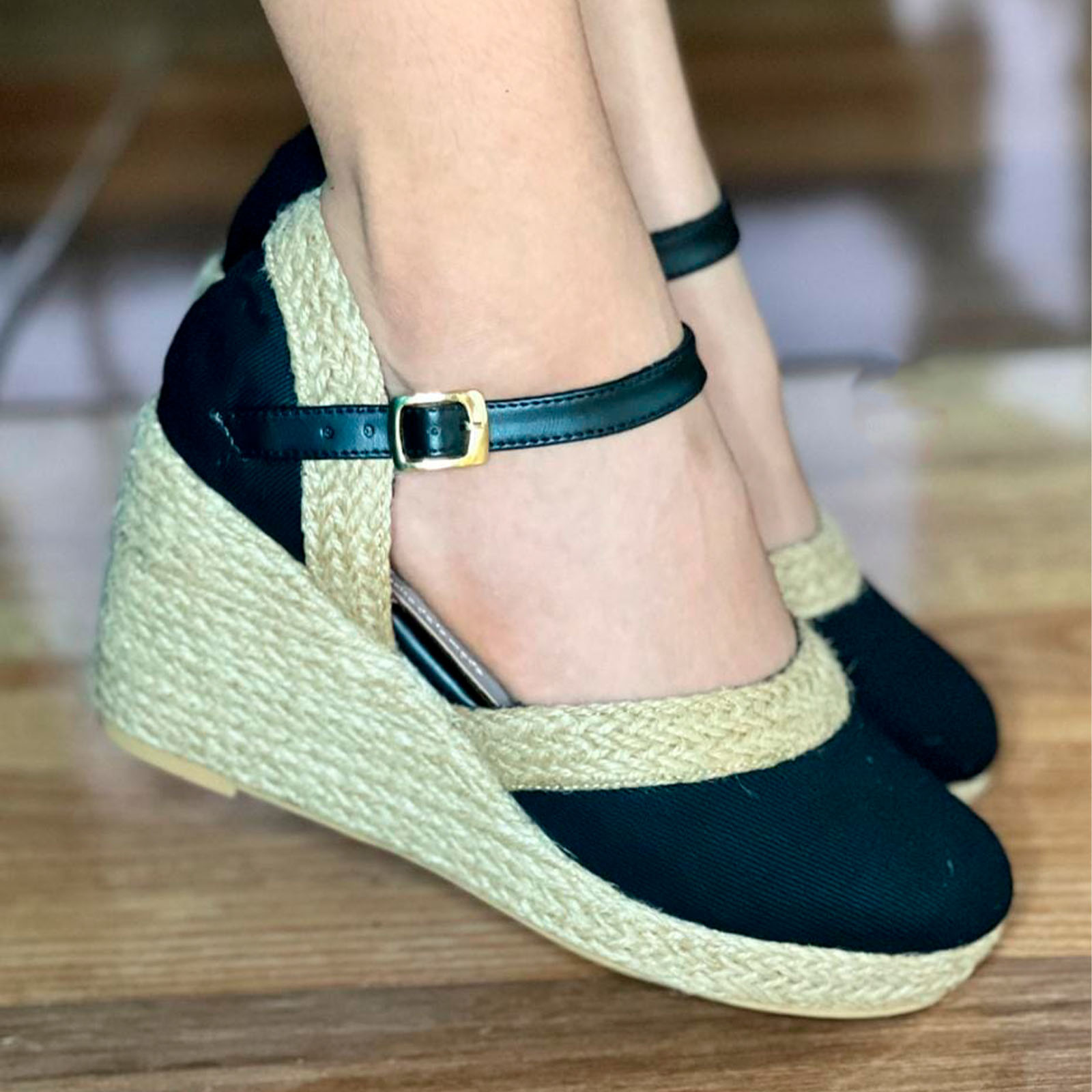 SANDALIA MUJER 2086L-65 TIJERAS TACO X5 COLOR NEGRO - 3