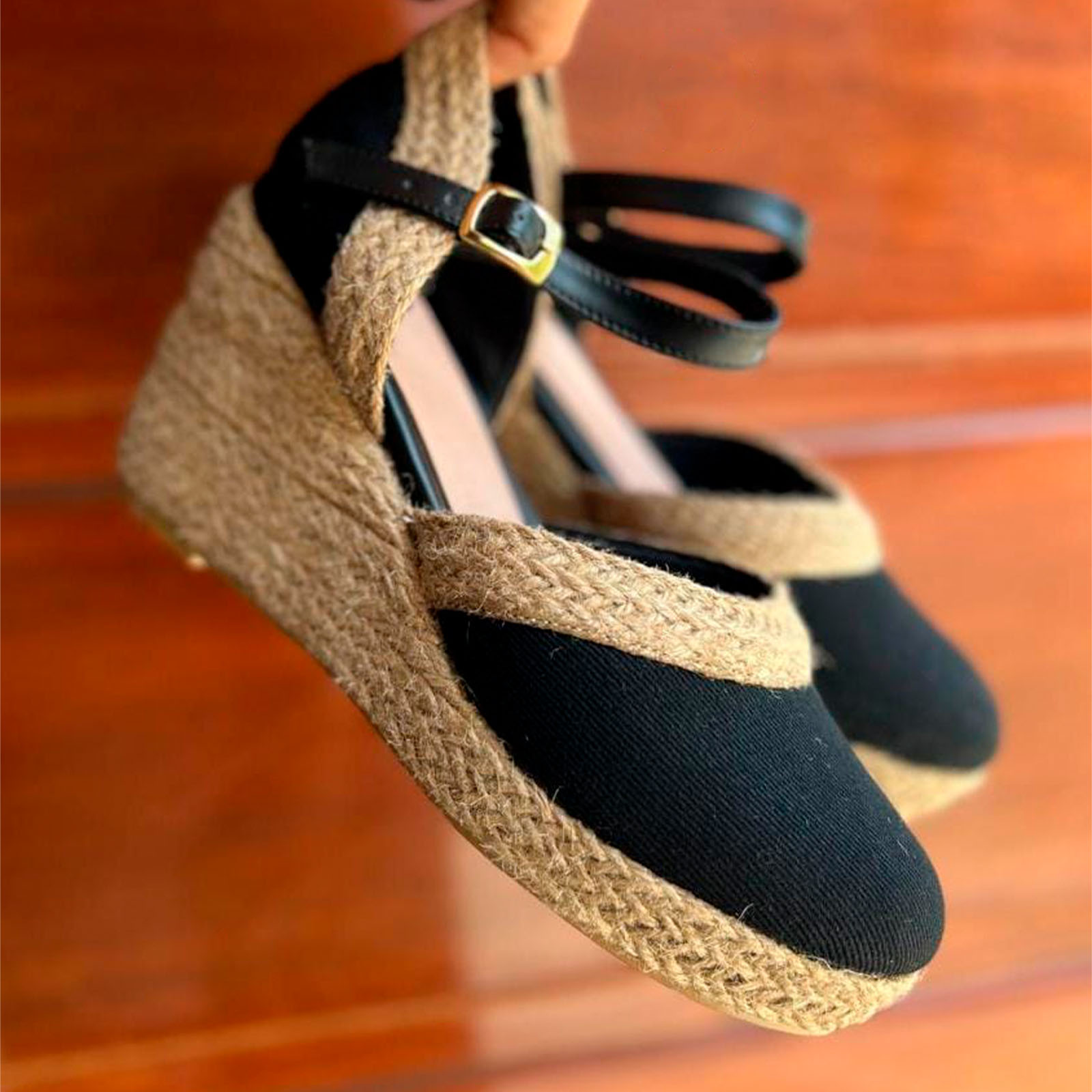 SANDALIA MUJER 2086L-65 TIJERAS TACO X5 COLOR NEGRO - 4