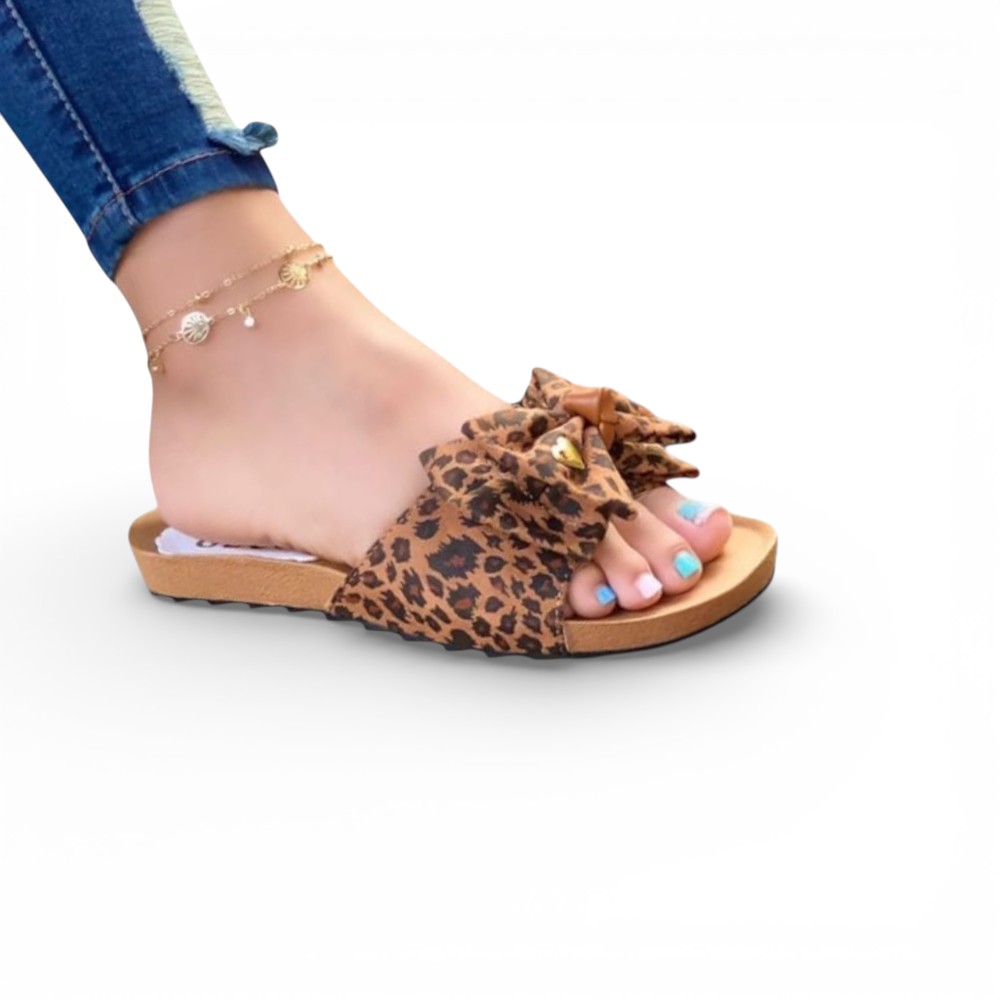 SANDALIA MUJER LAZO ECOSHO 2086L-35 COLOR GEPARDO - 1