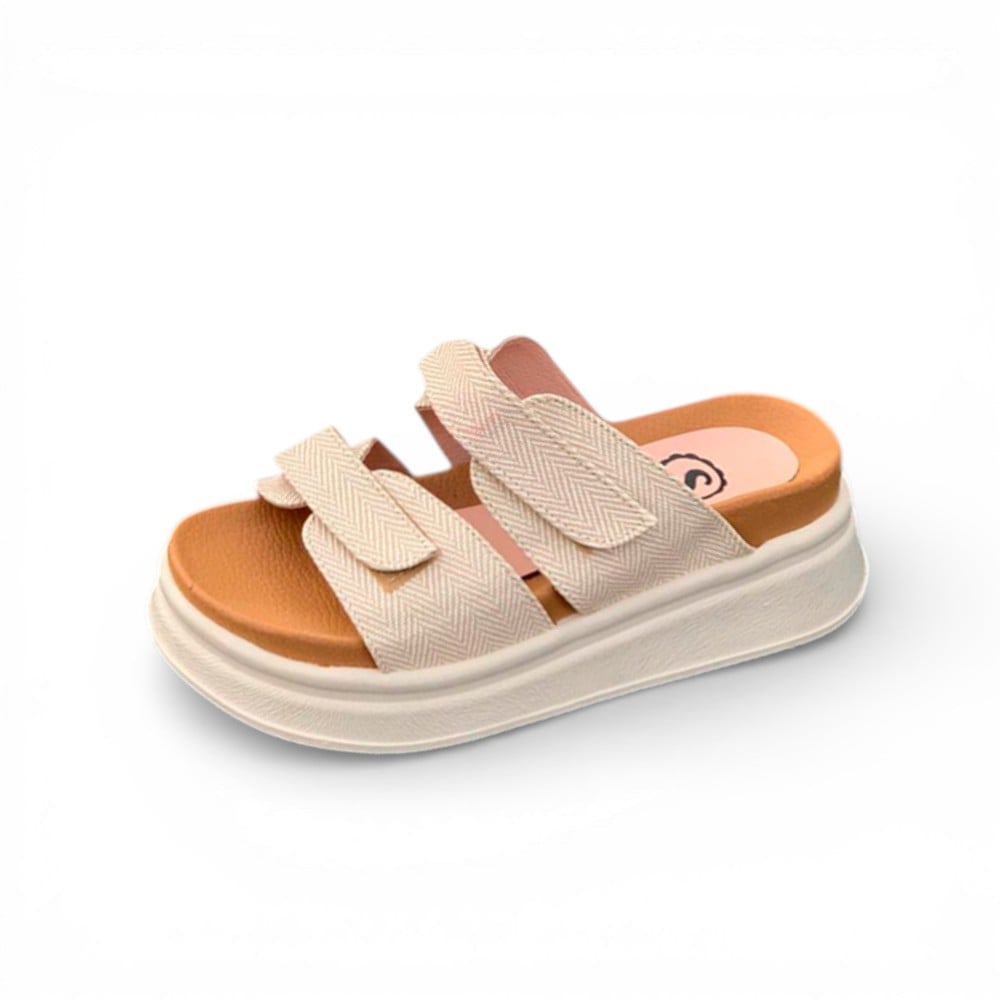 SANDALIA MUJER SUECO 2086L-48 ALTO X5 COLOR BEIGE - 1