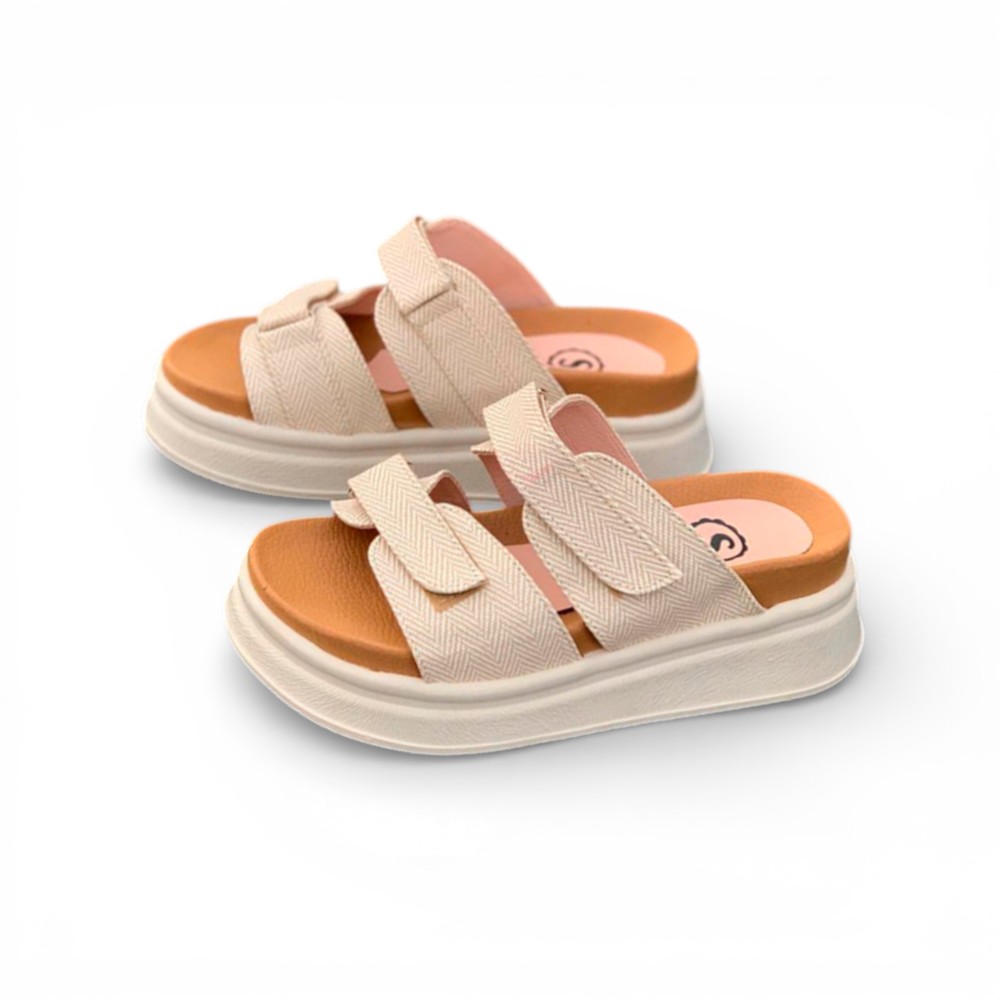 SANDALIA MUJER SUECO 2086L-48 ALTO X5 COLOR BEIGE - 2