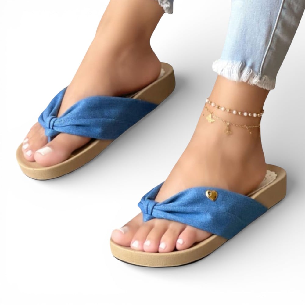SANDALIA MUJER MOÑITO 2086L-48 COLOR PERLA - 2