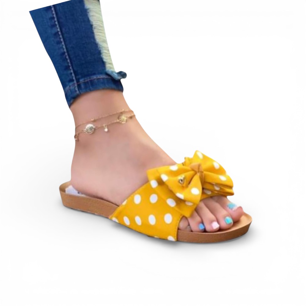 SANDALIA MUJER LAZO ECOSHO 2086L-35 COLOR AMARILLO - 1