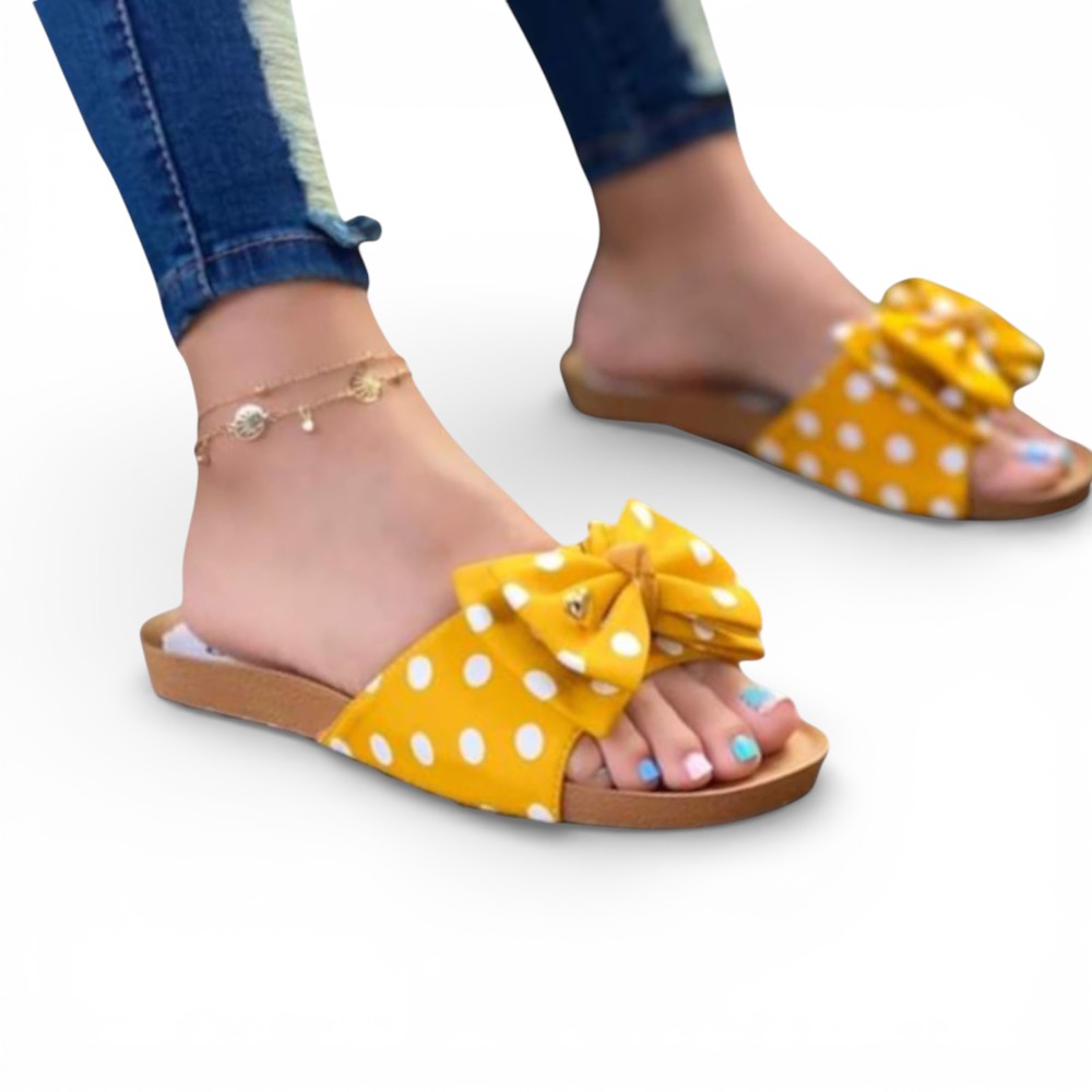SANDALIA MUJER LAZO ECOSHO 2086L-35 COLOR AMARILLO - 2