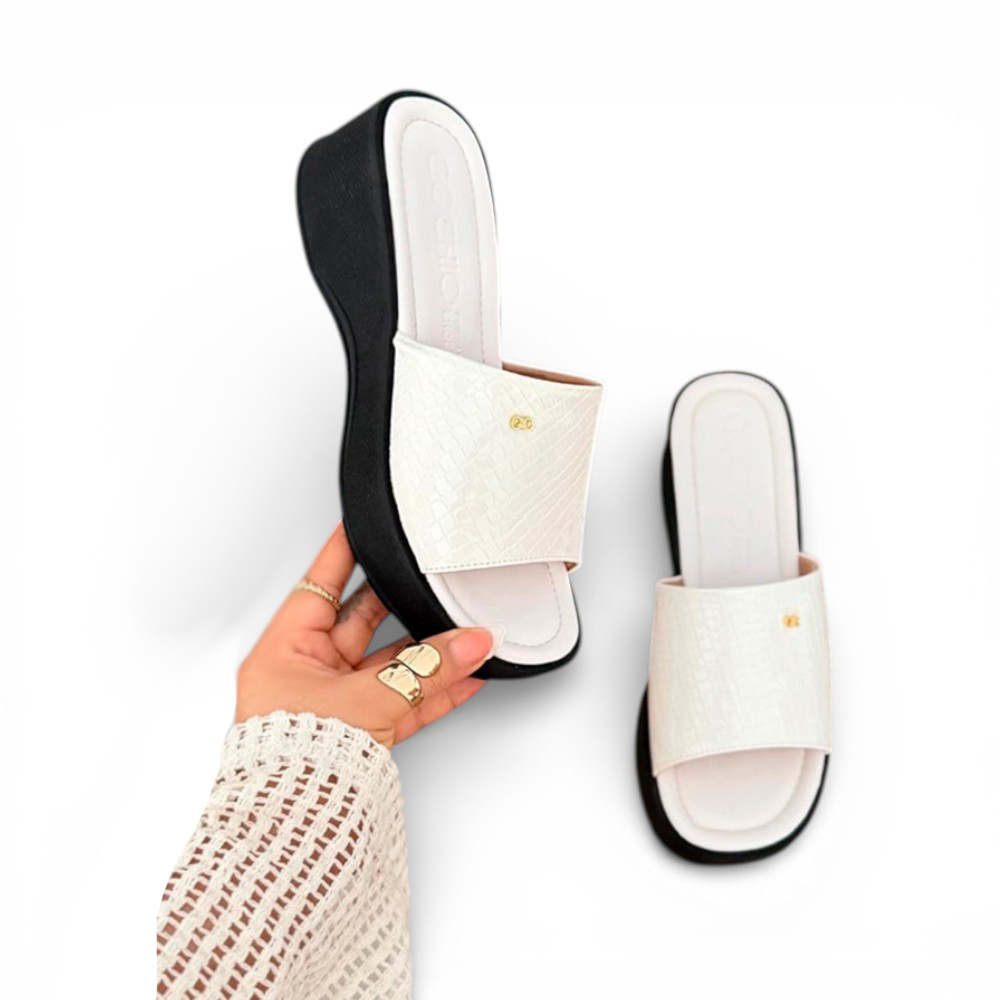 SANDALIA MUJER SUECO 2086L-45 ALTO X5 COLOR BLANCO - 2