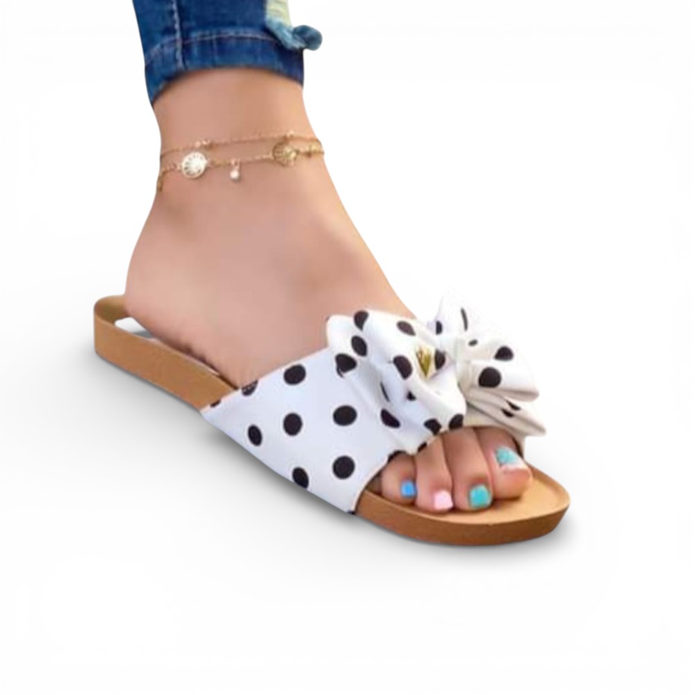 SANDALIA MUJER LAZO PUNTOS 2086L-35 COLOR BLANCO - 1