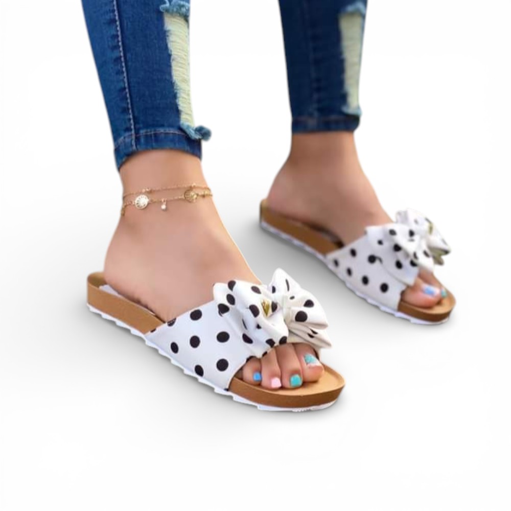 SANDALIA MUJER LAZO PUNTOS 2086L-35 COLOR BLANCO - 2