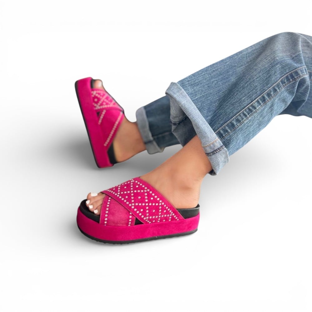 SANDALIA MUJER TIRA 2086L-75 TACO X12 COLOR PERLA - 3