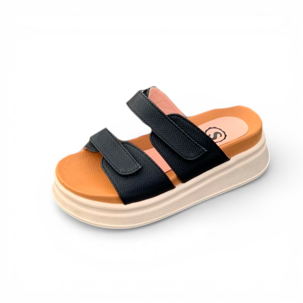 SANDALIA MUJER SUECO 2086L-48 ALTO X5 COLOR NEGRO - 1
