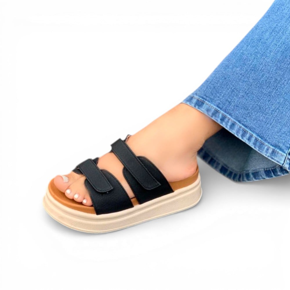 SANDALIA MUJER SUECO 2086L-48 ALTO X5 COLOR NEGRO - 3