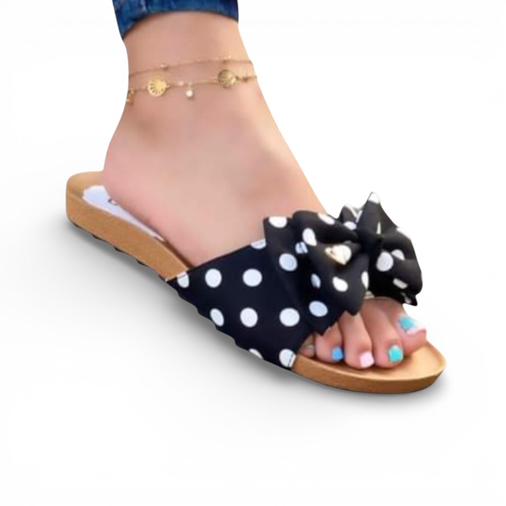 SANDALIA MUJER LAZO PUNTOS 2086L-35 COLOR NEGRO - 1