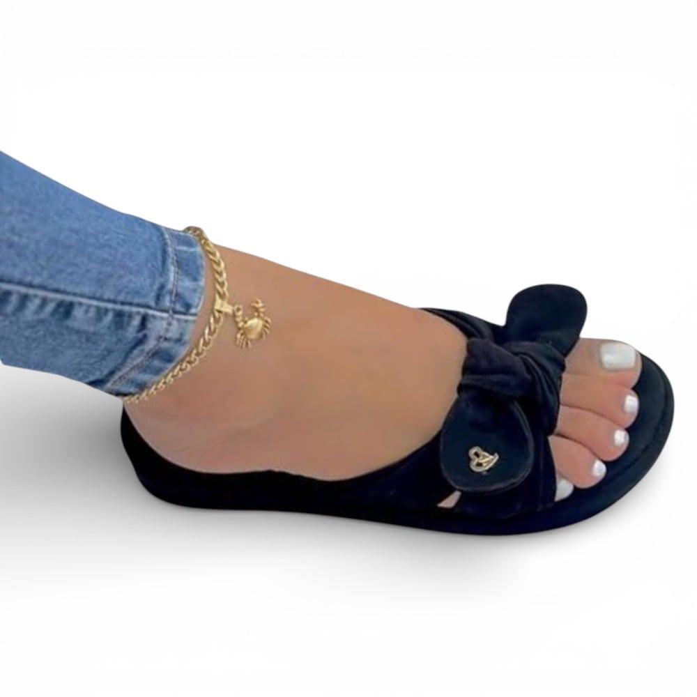 SANDALIA MUJER GAMUZA 2086L-48 COLOR AZUL NOCHE - 1