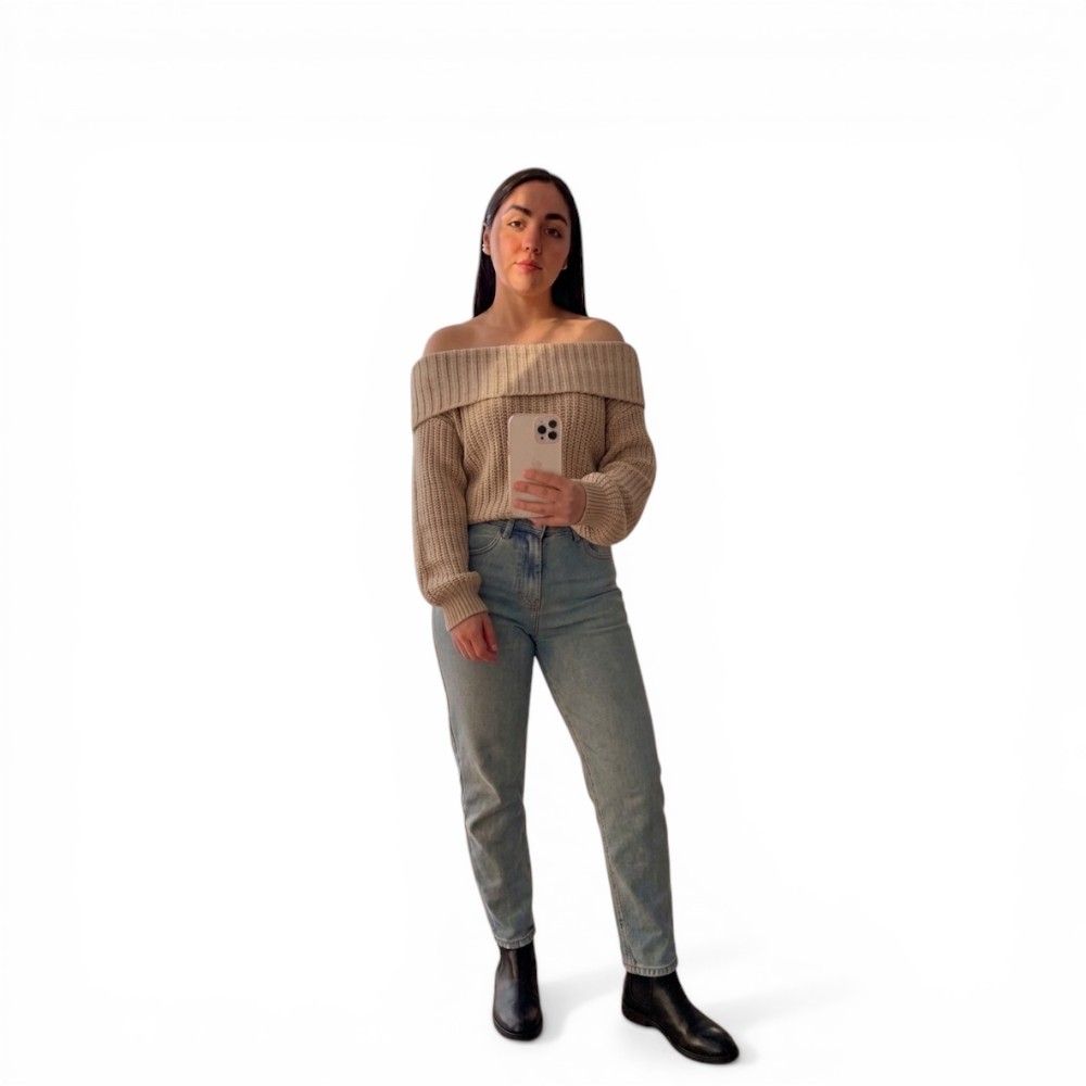 CHOMPA OUT SHOLDER HILO DRALOM 359G-23 COLOR BEIGE - 3