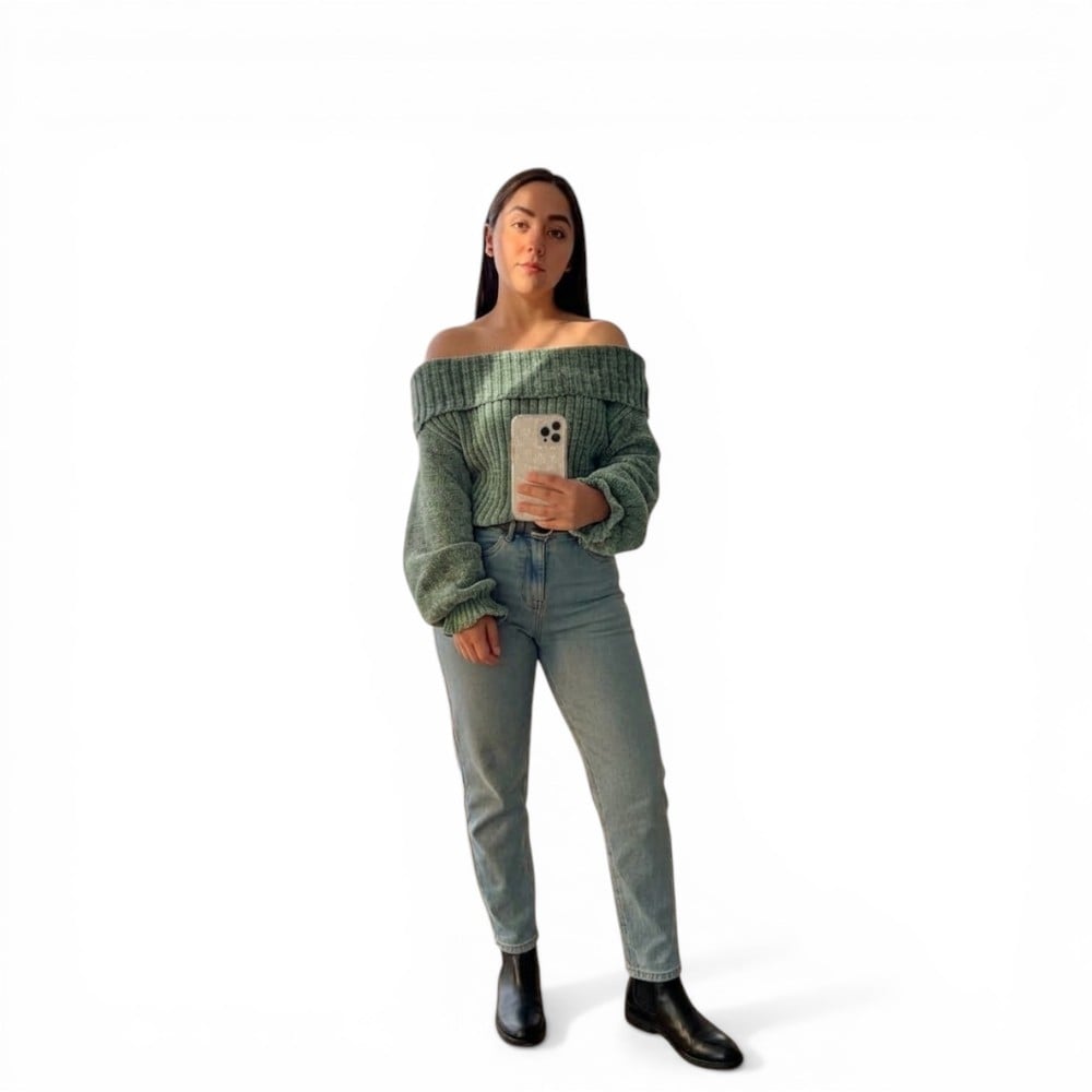 CHOMPA OUT SHOLDER HILO DRALOM 359G-23 COLOR OLIVO - 4