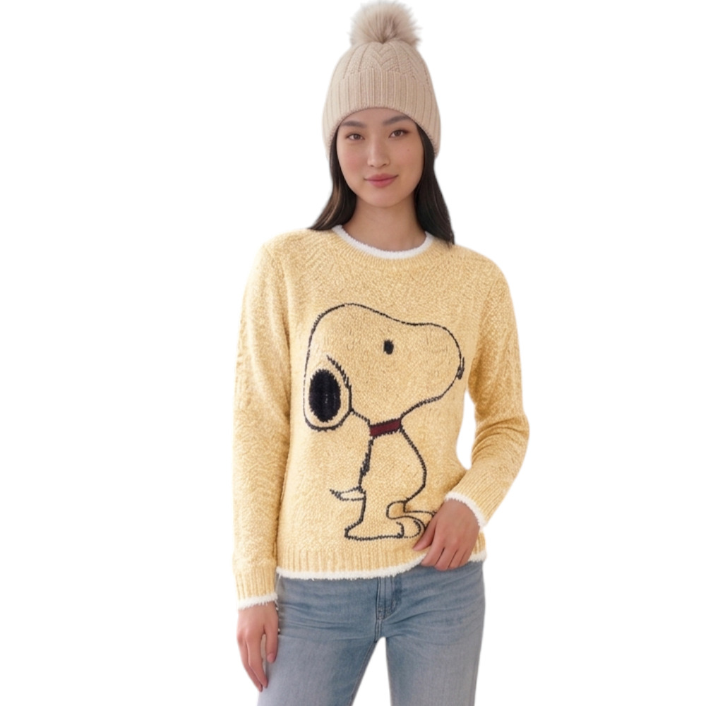 CHOMPA MUJER SNOO DOM463G-24 HILO CHENILE COLOR VAINILLA - 3