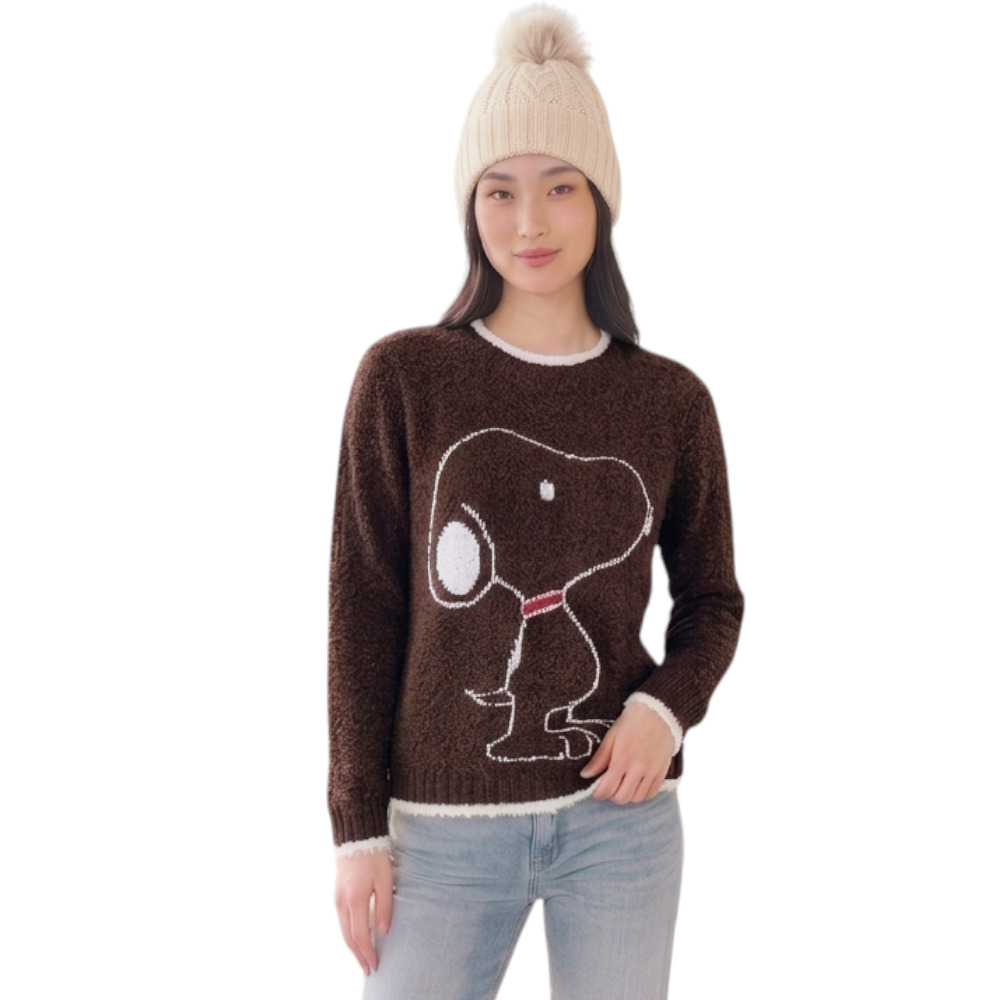 CHOMPA MUJER SNOO DOM463G-24 HILO CHENILE COLOR CHOCOLATE - 2