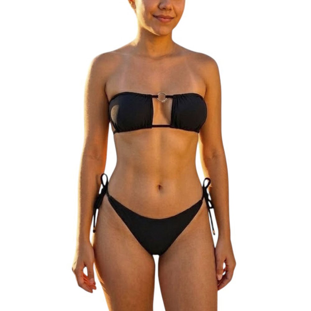 ROPA DE BAÑO BIKINI MUIJER CALZON NORMAL LICRA UV AX-45 COLOR MENTA - 1