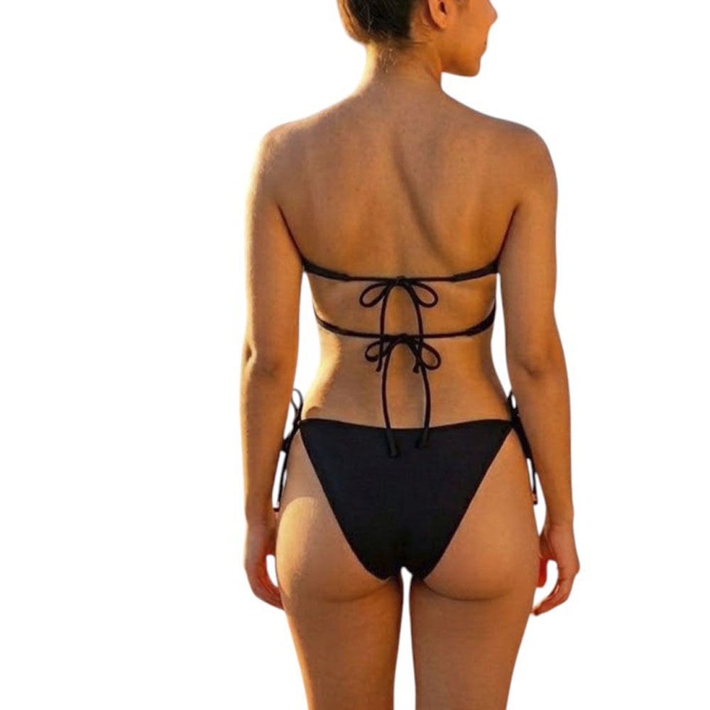 ROPA DE BAÑO BIKINI MUIJER CALZON NORMAL LICRA UV AX-45 COLOR MENTA - 2