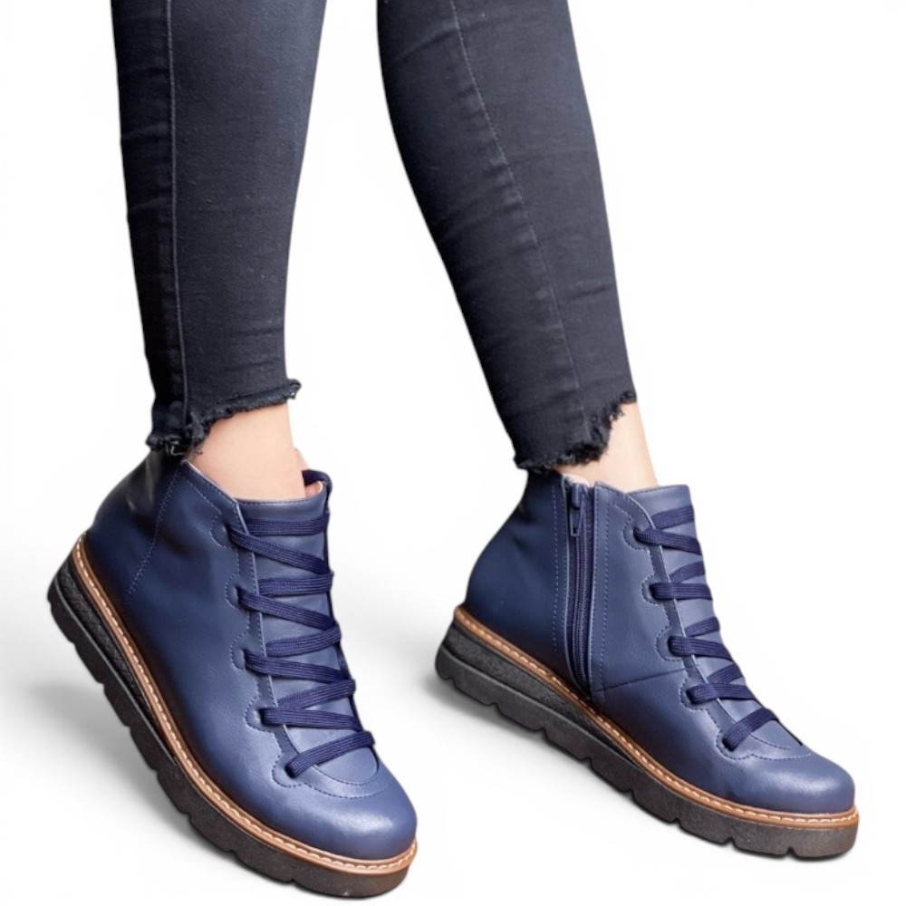 BOTIN MUJER CASUAL 2086-50 FERRI REVELDE COLOR AZUL - 2