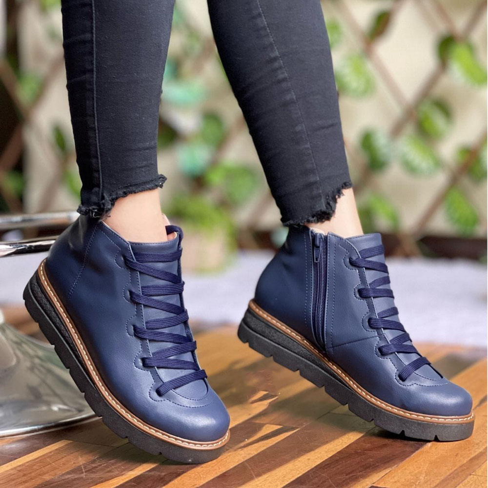 BOTIN MUJER CASUAL 2086-50 FERRI REVELDE COLOR AZUL - 3