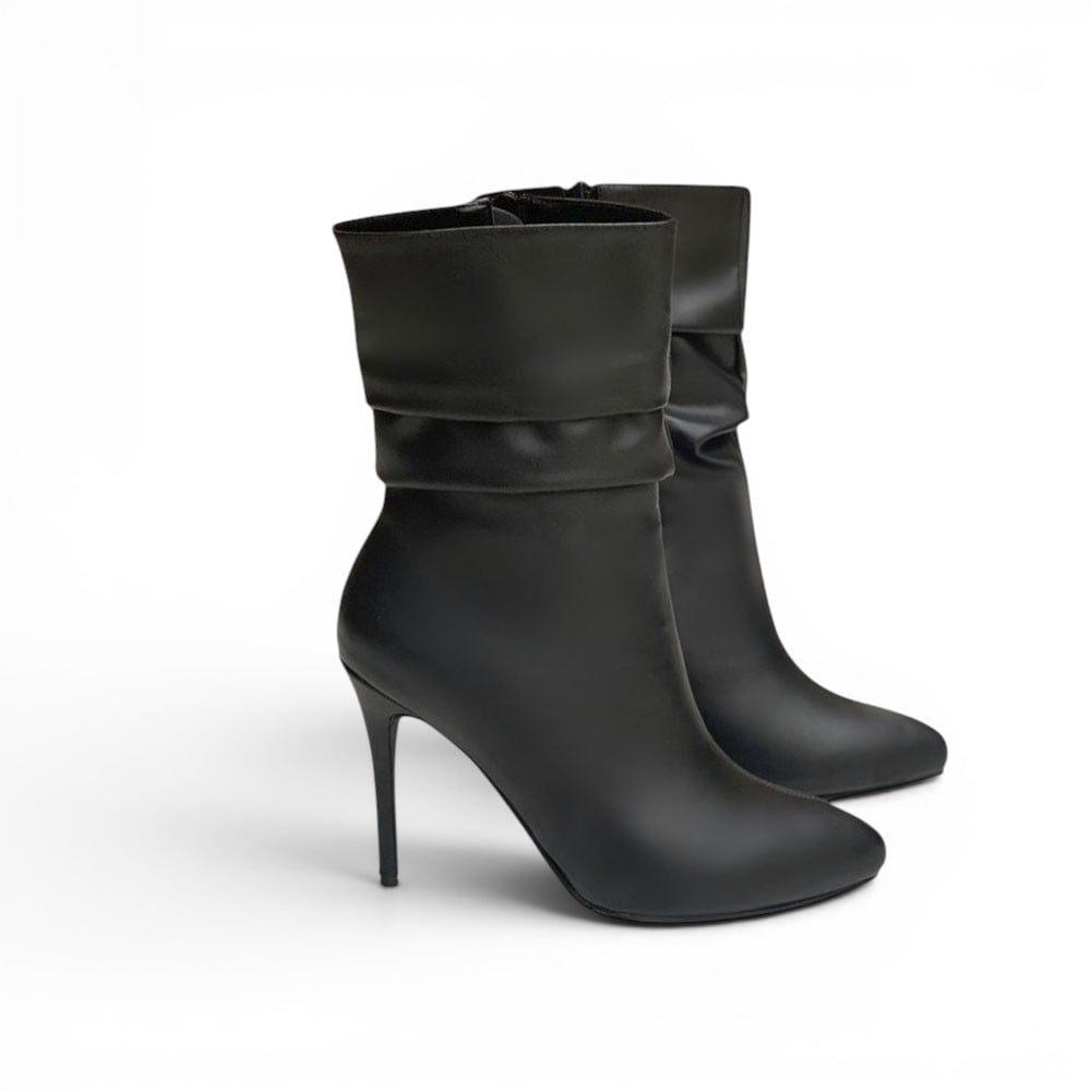 BOTIN MUJER 2086-70 TACO AGUJA 9 PLATAFORMA INTERNA COLOR NEGRO - 4