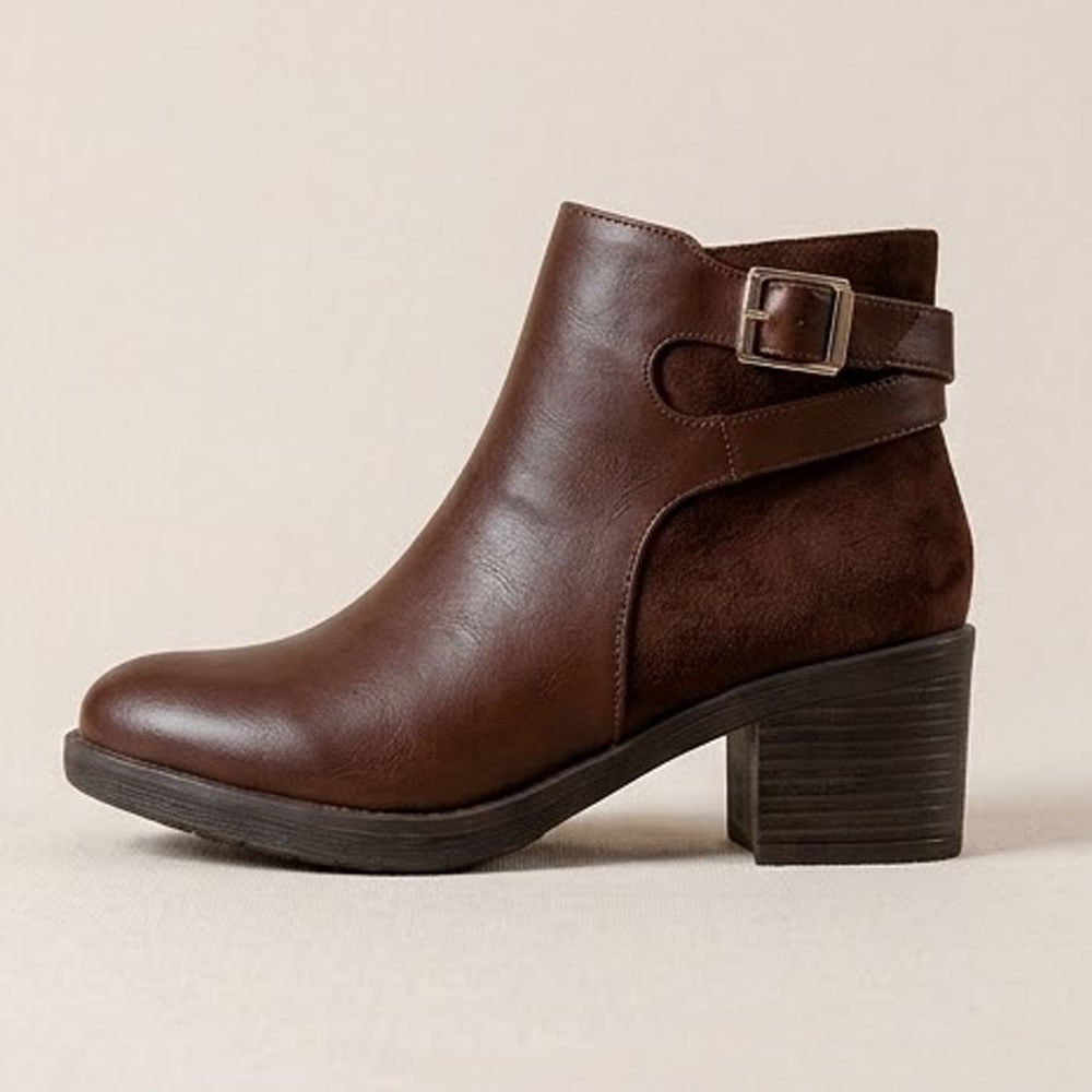 BOTIN MUJER 2086-55 TACO 5 BELEZA COLOR CHOCOLATE - 1