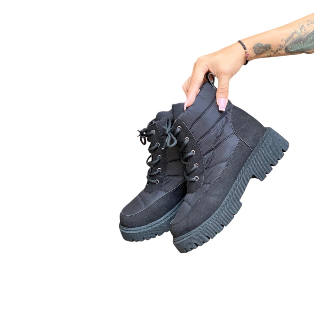 BOTIN MUJER CASUAL 2086-53 IMPERMIABLE COLOR NEGRO - 2