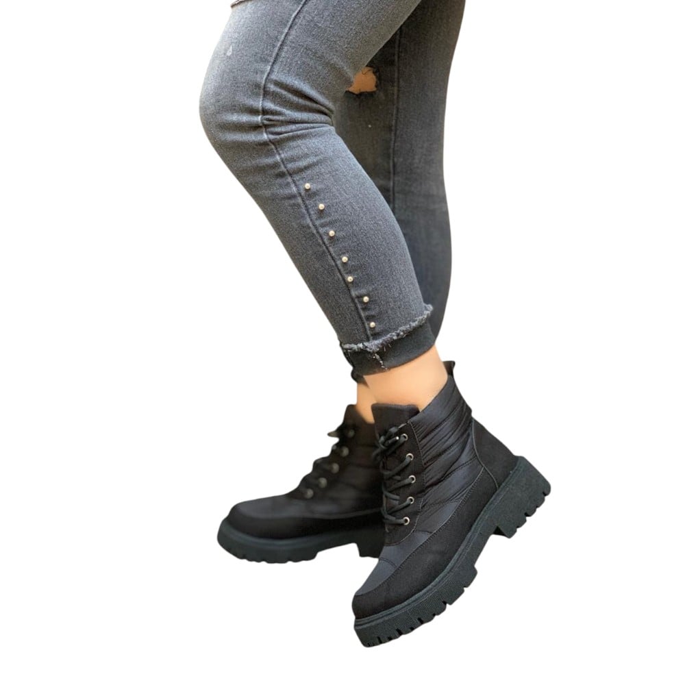 BOTIN MUJER CASUAL 2086-53 IMPERMIABLE COLOR NEGRO - 3