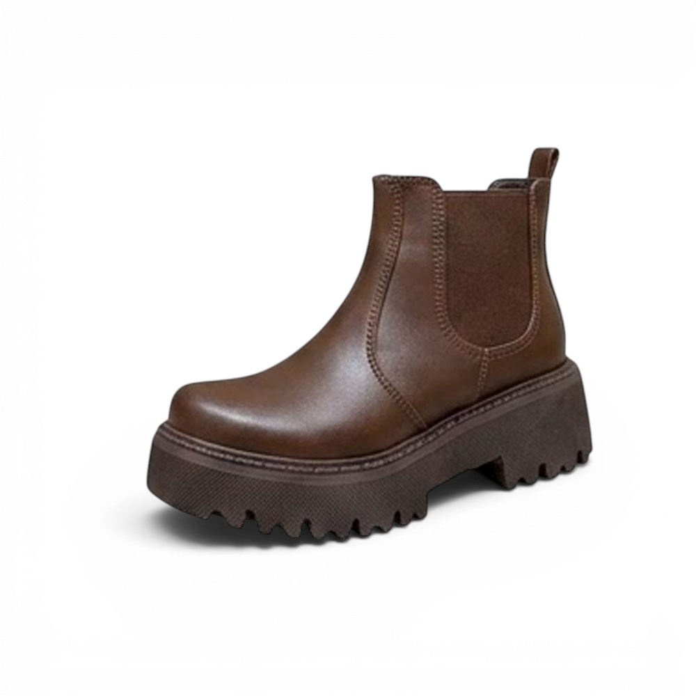 BOTIN MUJER DELICA 2086-57 TACO 4 COLOR CHOCOLATE - 1