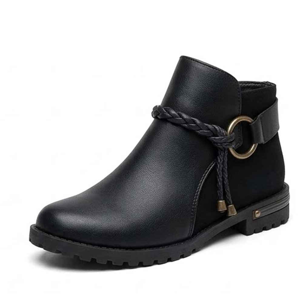 BOTIN MUJER 2086-50 VAQUERITA TACO 2 COLOR NEGRO - 1