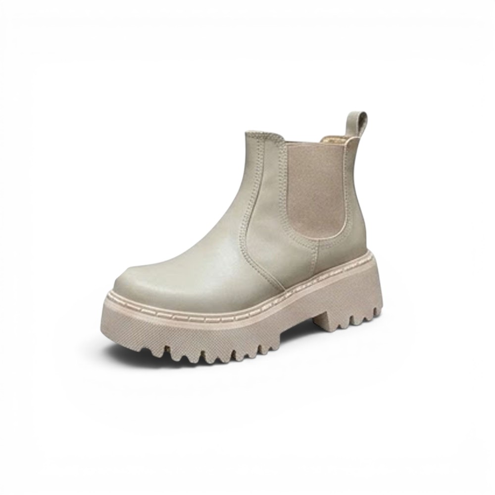 BOTIN MUJER DELICA 2086-57 TACO 4 COLOR HUESO - 1