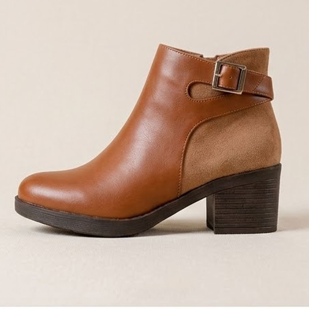 BOTIN MUJER 2086-55 TACO 5 BELEZA COLOR CARAMELO - 1