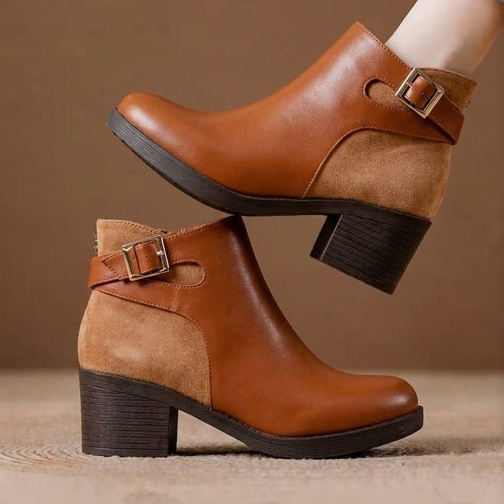 BOTIN MUJER 2086-55 TACO 5 BELEZA COLOR CARAMELO - 2